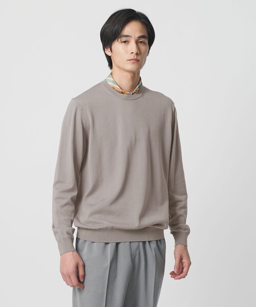 ユナイテッドアローズ UNITED ARROWS ニット グレー クルーネック UNITED ARROWS（ユナイテッドアローズ）の「スウェット クルーネック