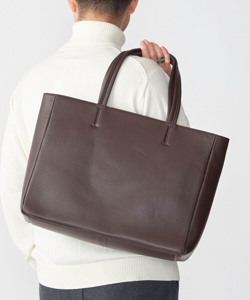 SHIPS 本革トートバッグ SHIPS（シップス） トートバッグ ONE SIZE ブラック メンズ : ZOZOTOWN