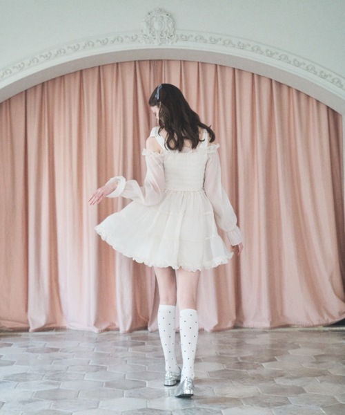 LOU MOUTH レディースワンピース L ホワイト Lovilyn ワンピース アイドルワンピース : ZOZOTOWN Yahoo!店 - 通販