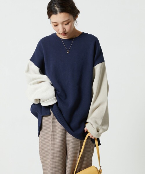 「FREAK'S STORE」 スウェットカットソー フリ- グレー レディースの画像2