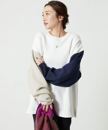 「FREAK'S STORE」 スウェットカットソー フリ- グレー レディースの画像4