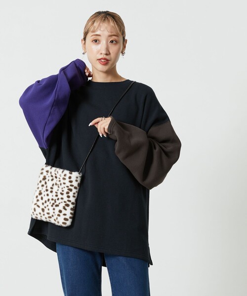 「FREAK'S STORE」 スウェットカットソー フリ- グレー レディースの画像5