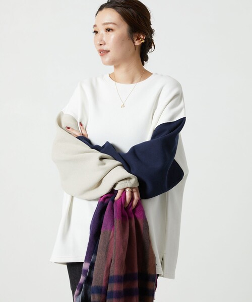 「FREAK'S STORE」 スウェットカットソー フリ- グレー レディースの画像6