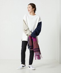 「FREAK'S STORE」 スウェットカットソー フリ- グレー レディースの画像7