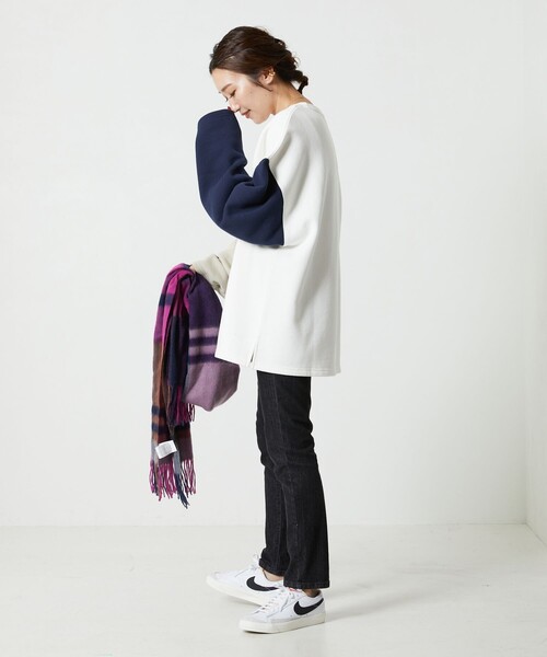 「FREAK'S STORE」 スウェットカットソー フリ- グレー レディースの画像8