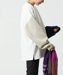 「FREAK'S STORE」 スウェットカットソー フリ- グレー レディースの画像9