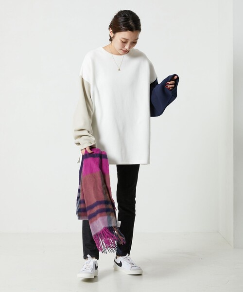 「FREAK'S STORE」 スウェットカットソー フリ- グレー レディースの画像10