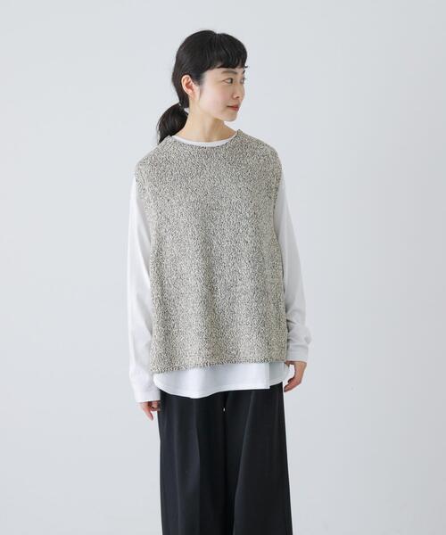 かぐれ　テープヤーンニットベスト　新品未使用 かぐれ ベスト ジレ テープヤーンニットベスト レディース : ZOZOTOWN