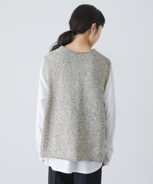 かぐれ ベスト ジレ テープヤーンニットベスト レディース : ZOZOTOWN
