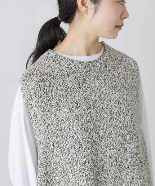 かぐれ ベスト ジレ テープヤーンニットベスト レディース : ZOZOTOWN