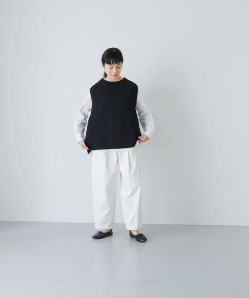 かぐれ ベスト ジレ テープヤーンニットベスト レディース : ZOZOTOWN