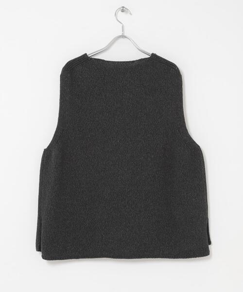 かぐれ ベスト ジレ テープヤーンニットベスト レディース : ZOZOTOWN