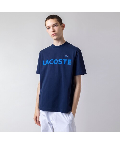 「LACOSTE」 半袖Tシャツ 5 ブラック メンズ_画像2