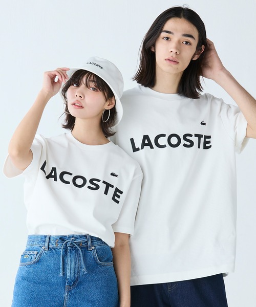 「LACOSTE」 半袖Tシャツ 5 ブラック メンズ_画像5