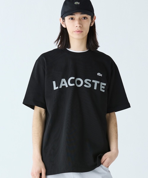 「LACOSTE」 半袖Tシャツ 5 ブラック メンズ_画像7