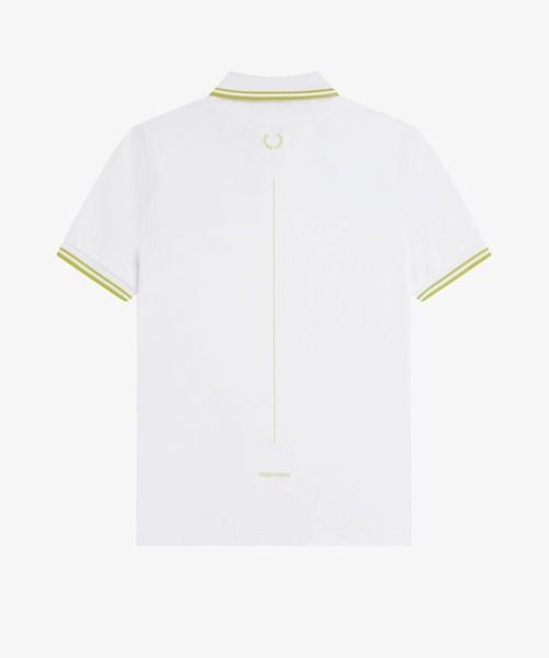 FRED PERRY✨フレッドペリー　ポロシャツ　プリーツ袖　ホワイト　白　刺繍 FRED PERRY（フレッドペリー） ポロシャツ 半袖 Tennis Fred Perry