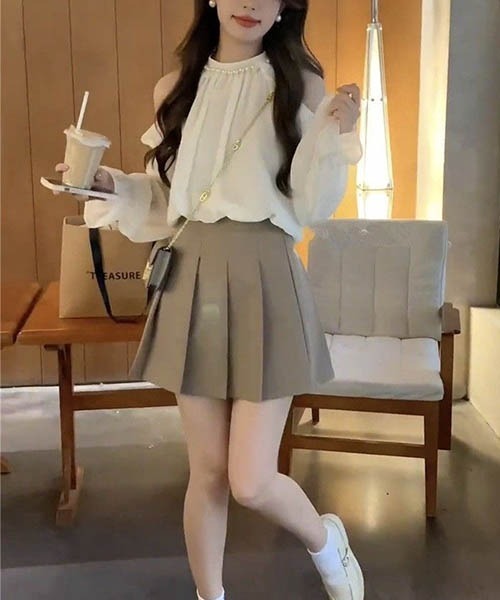 「gossip!ロサンゼルス」 長袖ブラウス FREE アイボリー レディース_画像3