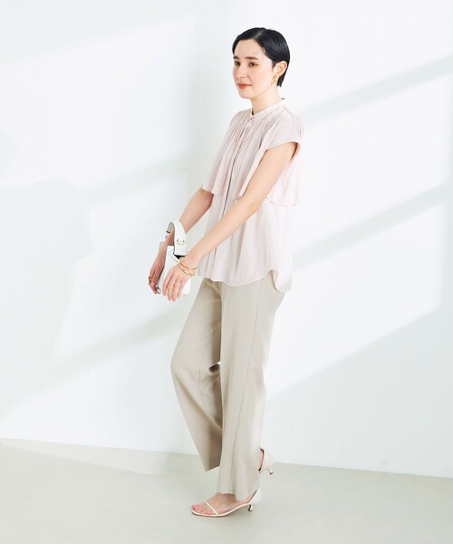 「NOLLEY'S Sophi」 半袖シャツ 38 ベビーピンク レディース_画像4