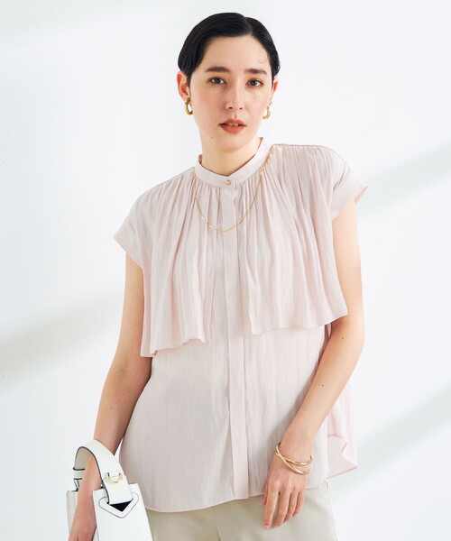 「NOLLEY'S Sophi」 半袖シャツ 38 ベビーピンク レディース_画像6