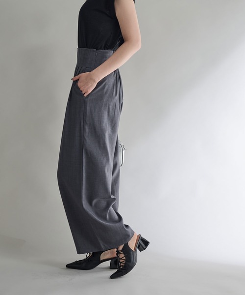 「Shelly island」 スラックス FREE ブラック レディース_画像4