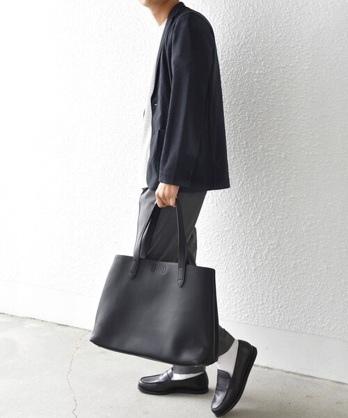 「SHIPS any」 テーラードジャケット LARGE チャコールグレー メンズ_画像8