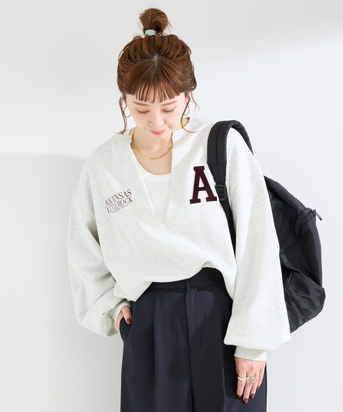 B.C STOCK（ベーセーストック） トレーナー スウェット 手洗い可 / V
