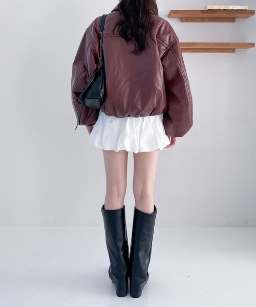 「Heather」 ロングブーツ M ブラック レディースの画像8