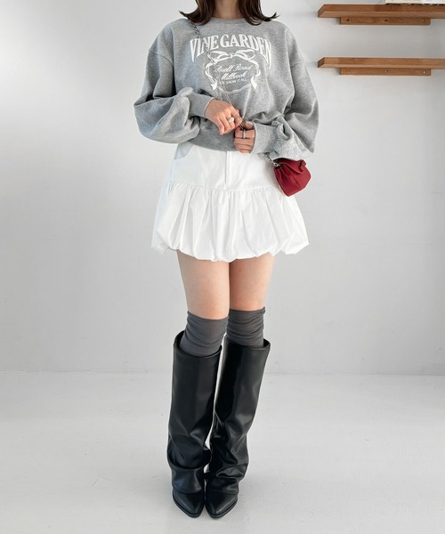 「Heather」 ロングブーツ M ブラック レディースの画像9