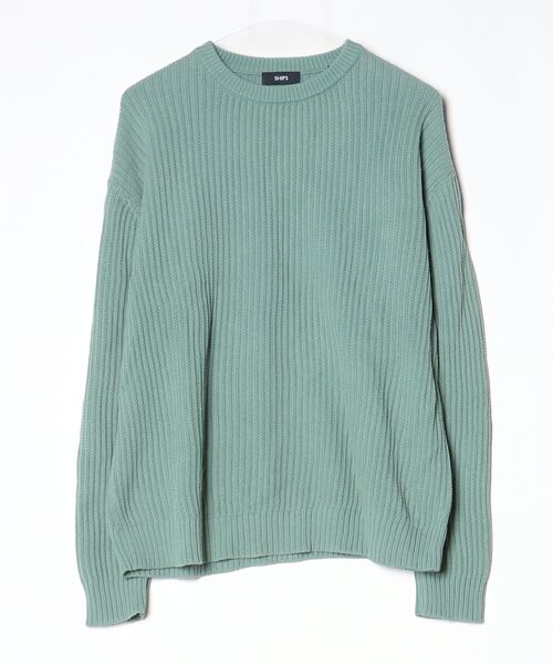 SHIPS（シップス） 長袖ニット MEDIUM ライトグリーン メンズ 