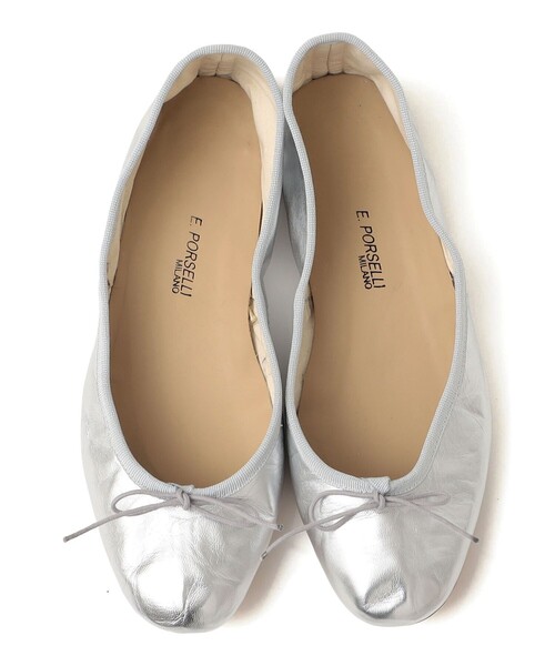 バレエシューズ パンプス Porselli:BALLET SHOSE（シルバー）の画像