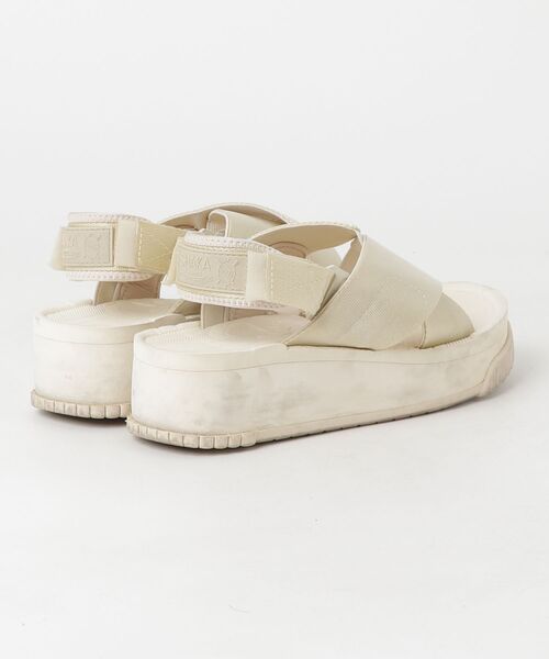 「SHAKA」 フラットサンダル 24cm ベージュ レディース_画像2