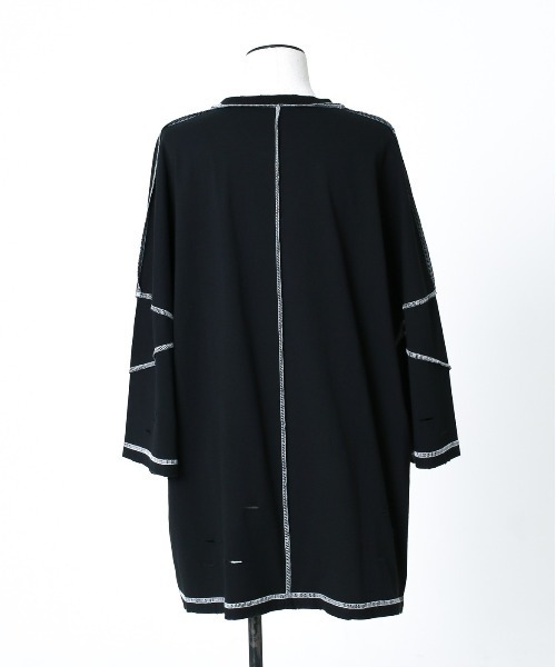 「REFLEM」 7分袖カットソー FREE グレー レディース_画像2