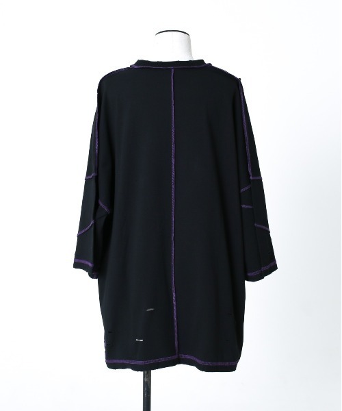 「REFLEM」 7分袖カットソー FREE グレー レディース_画像7