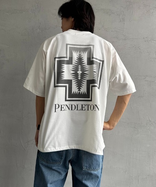 「PENDLETON」 半袖カットソー M ホワイト レディース_画像5