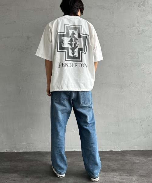 「PENDLETON」 半袖カットソー M ホワイト レディース_画像8