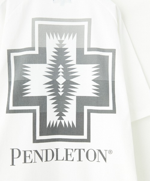 「PENDLETON」 半袖カットソー M ホワイト レディース_画像9