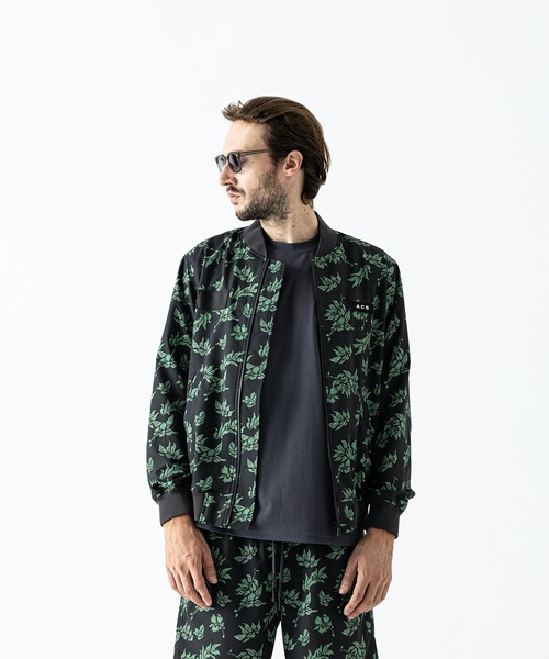 「ACANTHUS」 ブルゾン L ブラック×グリーン メンズ_画像8