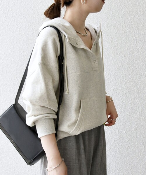 「SHIPS any」 プルオーバーパーカー ONE SIZE ナチュラル レディース_画像6
