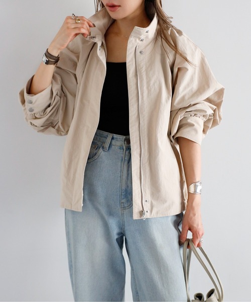 ✴︎tantan✴︎ページ。撥水コート グレージュ Ｓ 撥水tailored puff コート（その他ブルゾン／アウター）｜Plage