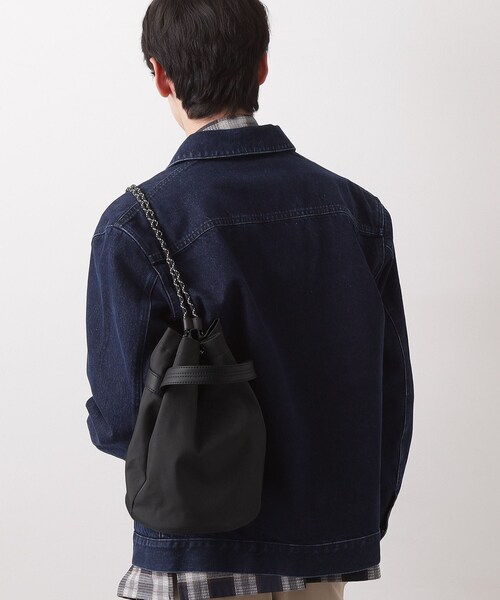 THE SHOP TK ショルダーバッグ ツイル2WAY 巾着バッグ メンズ