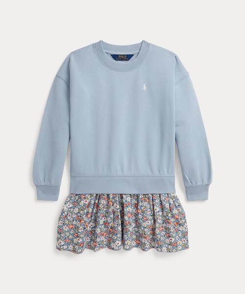 Polo Ralph Lauren Childrenswear - 衣裳 フローラルスカート フレンチ テリー お召しもの キッズ 小わっぱ服 うしろ帯 子ども服、シューズ-ベビー、キッズ、マタニティ-ワンピース、チュニック
