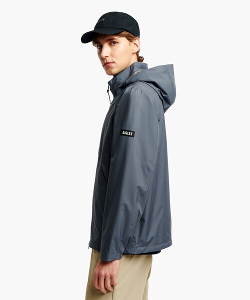 マウンテンパーカー ウインドブレーカー 透湿防水 PERTEX 2.5レイヤー ライトウェイトジャケット / フード取り外し可 メンズの画像
