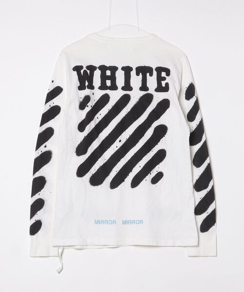 off white」 長袖カットソー S ホワイト レディース ジュリア 