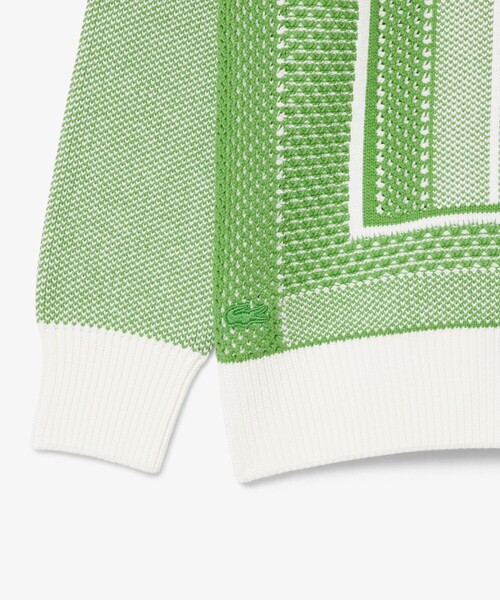 LACOSTE（ラコステ） セーター ニット テニスコートモチーフ ジャ 