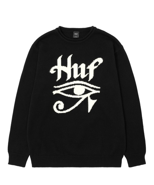 「HUF」 長袖ニット X-LARGE ベージュ系その他 メンズの画像