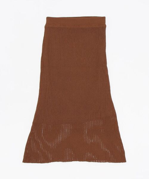 「Rouge vif」 ニットスカート フリー ブラウン レディース_画像2