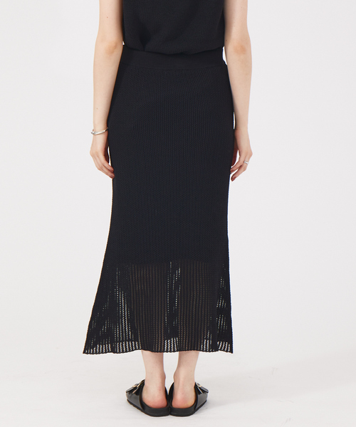 「Rouge vif」 ニットスカート フリー ブラウン レディース_画像9