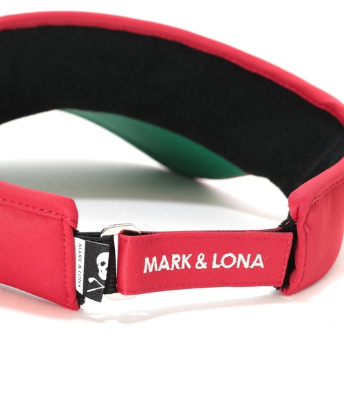 MARK & LONA スカルパターン バイザー ３点セット MARK&LONA（マークアンドロナ） サンバイザー Iron Skull Crystal