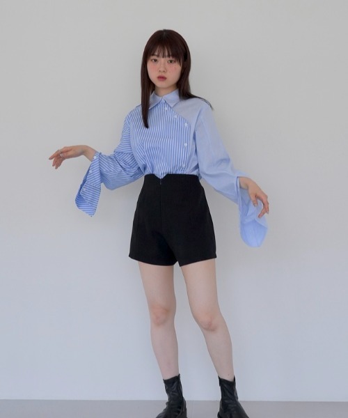 「Uenui」 長袖シャツ FREE ブルー レディース_画像7