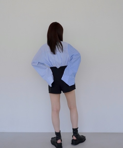 「Uenui」 長袖シャツ FREE ブルー レディース_画像8